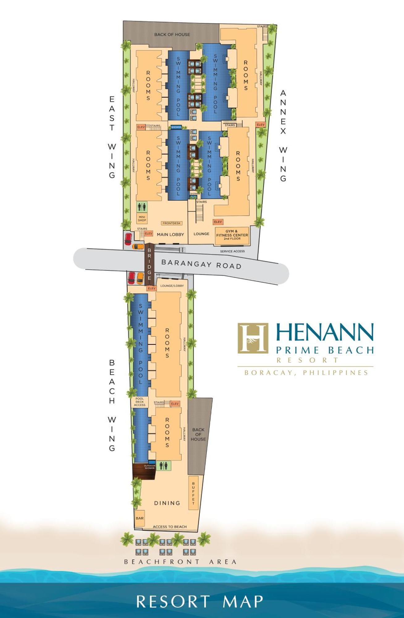 Henann Prime Beach Resort Balabag  Zewnętrze zdjęcie Site Plan