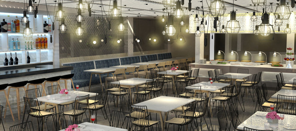 Henann Prime Beach Resort Balabag  Zewnętrze zdjęcie Interior of the restaurant